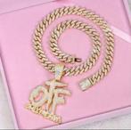 OTF Ketting Iced Out - Nieuw!, Sieraden, Tassen en Uiterlijk, Kettingen, Ophalen, Overige materialen, Nieuw, Zilver