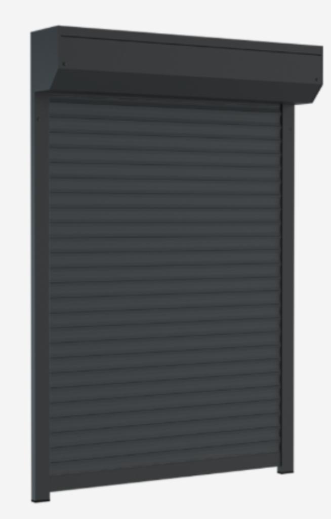 2 x Antraciet Rolluiken 1615 breed x 1485 hoog, Doe-het-zelf en Verbouw, Rolluiken, Nieuw, 100 tot 150 cm, 200 cm of meer, Overige kleuren