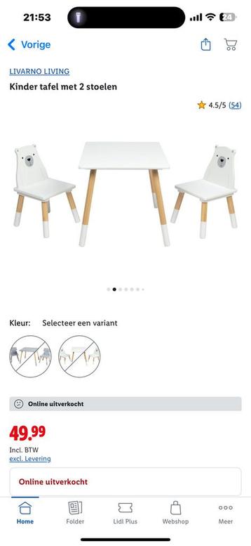 Tafel met 2 stoelen nieuw beschikbaar voor biedingen