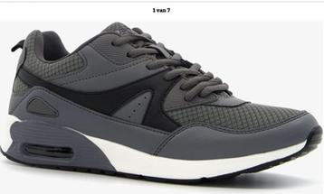 ## Heren sneakers grijs zwart met airzool - Maat 46 ## beschikbaar voor biedingen