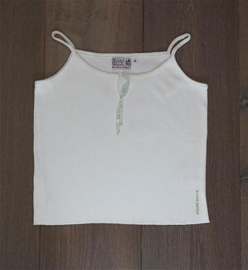 Nieuw: Wit Riverwoods topje met spaghettibandjes; mt 158/164 beschikbaar voor biedingen