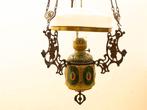antieke hangende olielamp 33933, Ophalen of Verzenden, Gebruikt