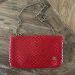 Rood avondtasje met lange ketting, Sieraden, Tassen en Uiterlijk, Tassen | Damestassen, Ophalen, Nieuw, Rood, Avondtasje