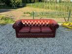 Originele, engelse Chestefield 3-zits bank cognac leder, Gebruikt, 150 tot 200 cm, Chesterfield, Driepersoons