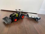 Bruder traktor met voorlader en aanhanger, Ophalen of Verzenden, Zo goed als nieuw