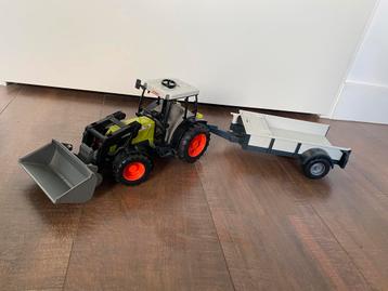 Bruder traktor met voorlader en aanhanger beschikbaar voor biedingen