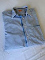 Hugo Boss Blauw Gestreept Overhemd, Blauw, Ophalen of Verzenden, Zo goed als nieuw, Hugo Boss