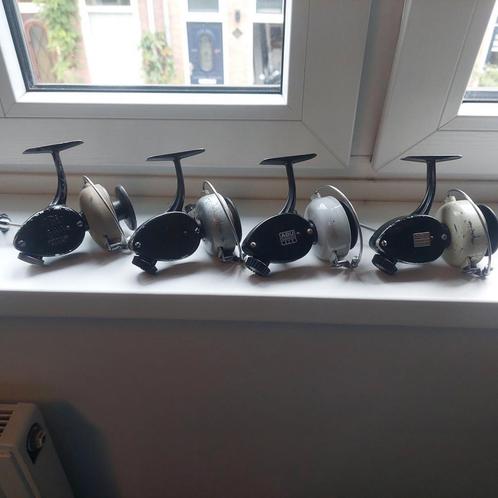 3 x vintage Abu, 444, 444A en serieloos, lees!, Watersport en Boten, Hengelsport | Algemeen, Gebruikt, Molen, Ophalen of Verzenden