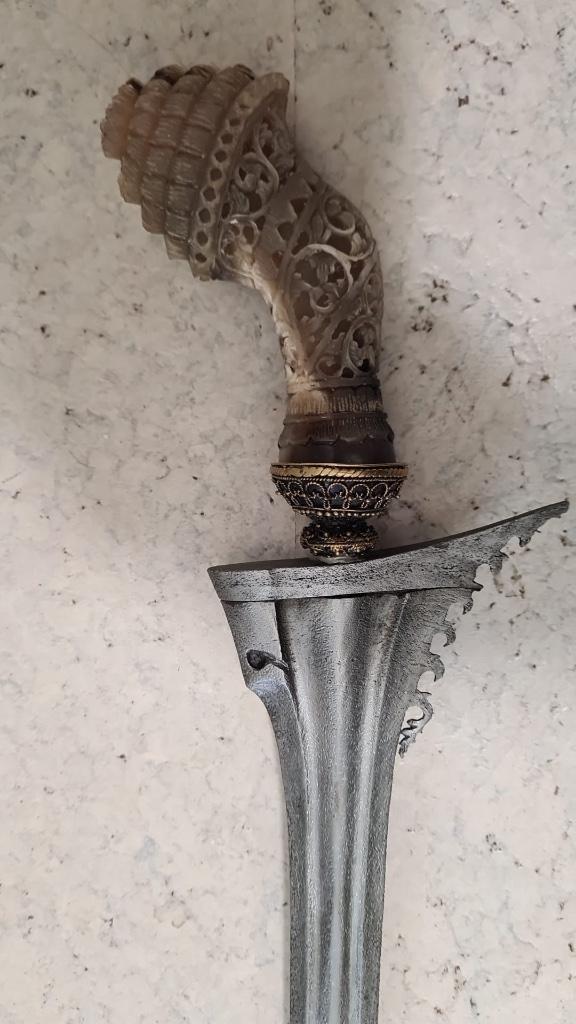 Sumatraanse Panjang Keris Kris of Keris bahari 66cm lang, Antiek en Kunst, Kunst | Niet-Westerse kunst, Ophalen