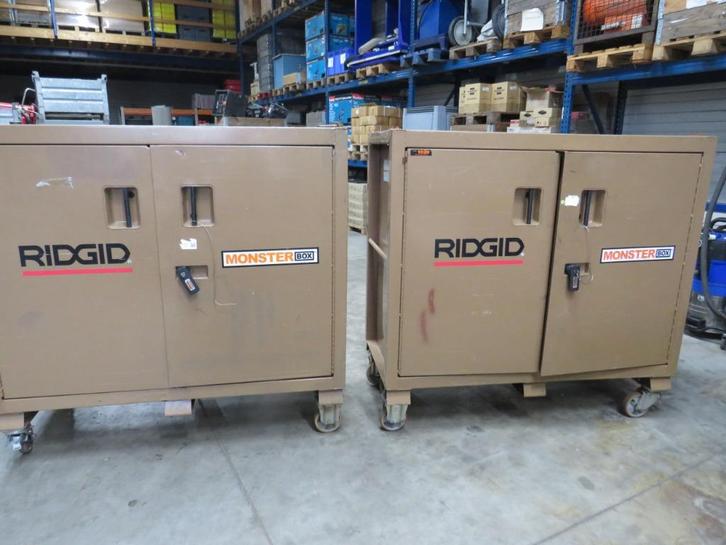 ridgid 1020 monsterbox mobiele gereedschapskast zwaar model, Doe-het-zelf en Verbouw, Gereedschapskisten, Gebruikt, Ophalen
