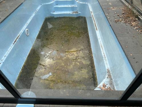 Gebruikt zwembad 8 x 3.20 met romeinsetrap met  techniek, Tuin en Terras, Zwembaden, Gebruikt, Inbouwzwembad, 120 cm of meer, 400 cm of meer