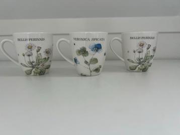 3 Senseo Mokken Marjolein Bastin Wildflowers beschikbaar voor biedingen