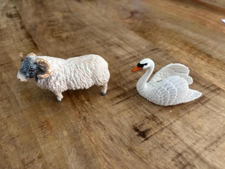 Schleich Ram en Zwaan, Verzamelen, Dierenverzamelingen, Ophalen of Verzenden