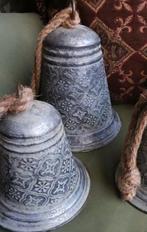 Kerstklokken kerstbellen metaal zink, +-20cm! 2st Miekje, ., Ophalen of Verzenden, Zo goed als nieuw, .