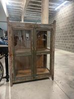 Prachtig glazen vitrine kastje., Antiek en Kunst, Antiek | Meubels | Kasten, Ophalen