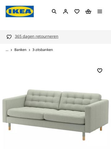 LANDSKRONA 3-zitsbank, ikea - afbeelding 3