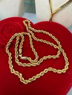 Prachtige 14 karaats gouden rope ketting 65 cm 4.5 mm, Sieraden, Tassen en Uiterlijk, Kettingen, Ophalen of Verzenden, Nieuw, Goud