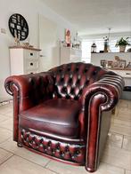 Springvale chesterfield fauteuil, Huis en Inrichting, Chesterfield, Minder dan 150 cm, Gebruikt, Leer