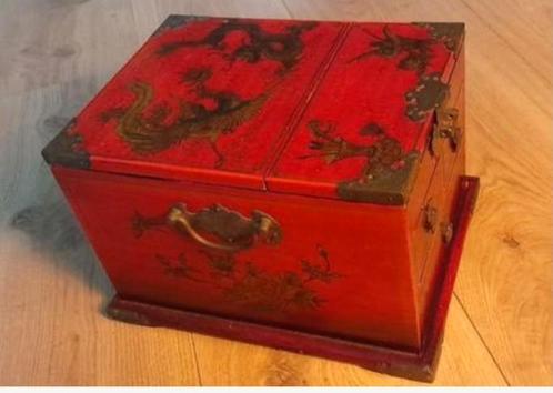 Tibetaans juwelen kistje, Antiek en Kunst, Curiosa en Brocante, Ophalen of Verzenden