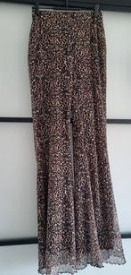 Bershka flair broek panter Luipaard print S 36, Bruin, Zo goed als nieuw, Maat 36 (S), Lang