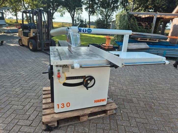 Harwi 130 bj 2019 schulpzaag, Doe-het-zelf en Verbouw, Gereedschap | Zaagmachines, Zo goed als nieuw, Cirkelzaag, 1200 watt of meer