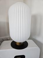Design Tafellamp met Glazen Kap, Ophalen of Verzenden, Zo goed als nieuw, Glas, Modern