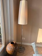 Vintage IKEA LUNTA vloerlamp chroom geplisseerde kap jar 90, Ophalen of Verzenden, Zo goed als nieuw, 150 tot 200 cm