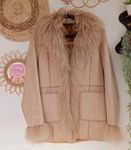 Vintage Afghaanse lammy shearling winter jas 70s romy Boomsm, Vintage, Ophalen of Verzenden, Zo goed als nieuw, Maat 38/40 (M)