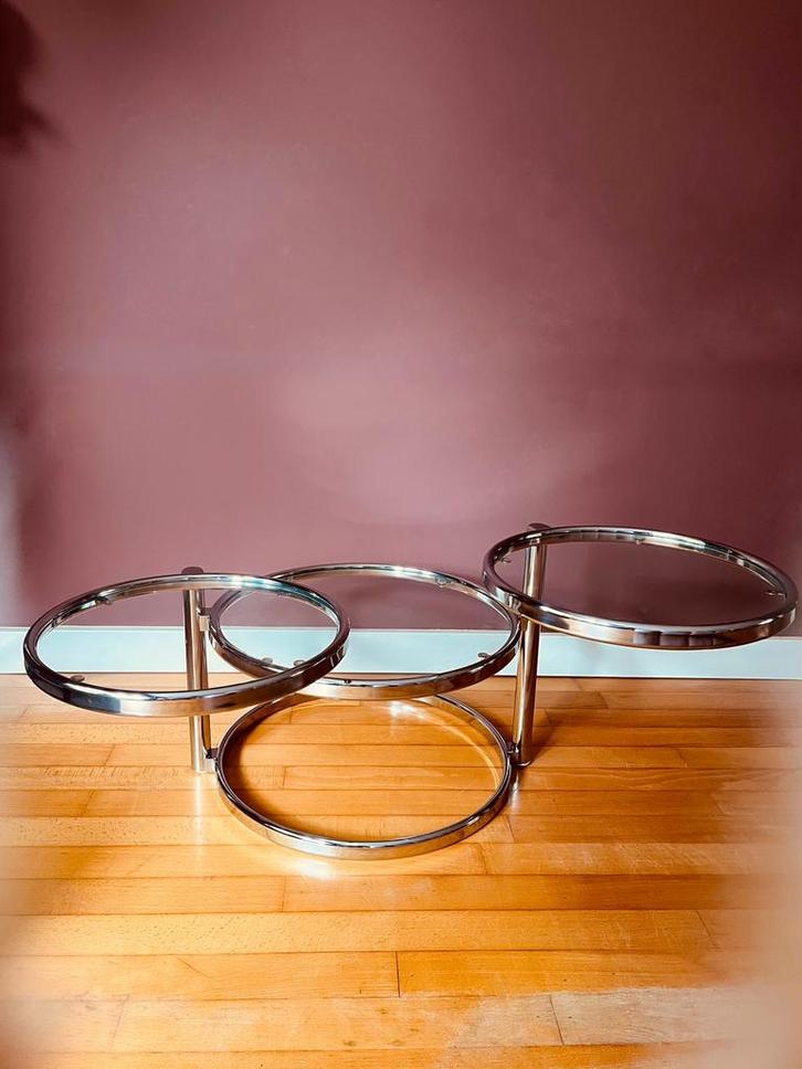 Leitmotiv “70’s Swivel salontafel, Huis en Inrichting, Woonaccessoires | Etagères, Zo goed als nieuw, Ophalen of Verzenden