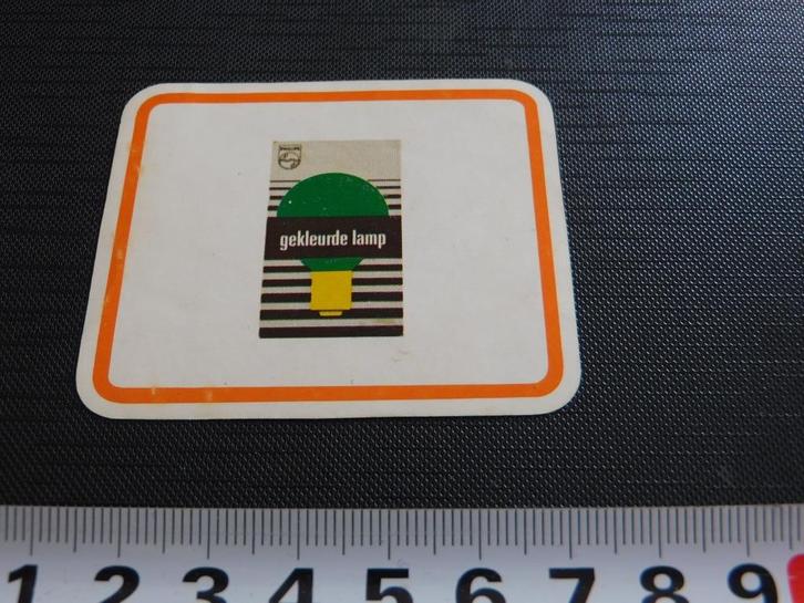sticker PHILIPS gekleurde lamp, Verzamelen, Stickers, Zo goed als nieuw, Bedrijf of Vereniging, Ophalen