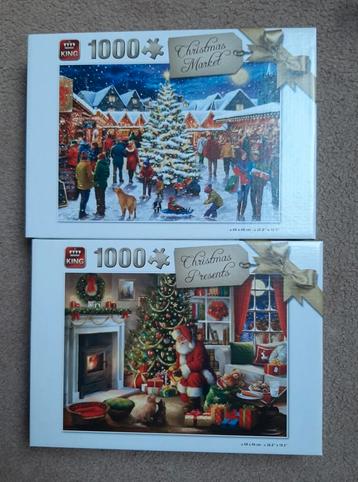 2 King Kerstpuzzels - 1000 Stukjes - Nieuw beschikbaar voor biedingen