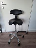Ergonomische zadelkruk, Huis en Inrichting, Bureaustoelen, Ophalen, Zwart, Zo goed als nieuw, Bureaukruk