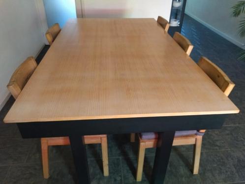 Grenen Eettafel met eronder een pooltafel, Huis en Inrichting, Tafels | Eettafels, Gebruikt, 100 tot 150 cm, 150 tot 200 cm, Vijf personen of meer