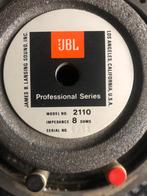 JBL 2110 Vintage 8" Full Range Speaker 8 Ohms Pair, Gebruikt, JBL, Overige typen, Ophalen of Verzenden
