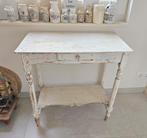 STOER oud wit tafeltje / tafel shabby oude verf, Ophalen