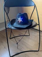 Cowboy hoed met sheriff ster, Hobby en Vrije tijd, Ophalen of Verzenden, Zo goed als nieuw, Carnaval