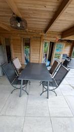 Royal Garden Tuinset - Stalen Tafel + 4 Stoelen, Ophalen