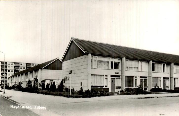 Tilburg - Haydnstraat, Verzamelen, Ansichtkaarten | Nederland, Gelopen, Noord-Brabant, 1940 tot 1960, Ophalen of Verzenden