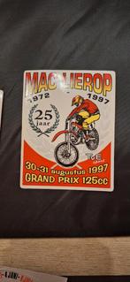 MAC Lierop grand prix 1972 motorcross 125 cc sticker, Verzamelen, Ophalen of Verzenden, Zo goed als nieuw, Sport