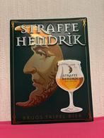 Straffe hendrik plaat tripel bier, Verzamelen, Biermerken, Ophalen of Verzenden, Nieuw, Reclamebord, Plaat of Schild, Overige merken