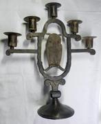 Hugo Berger uil kandelaar Wiener werkstatte gesigneerd 1915, Ophalen of Verzenden