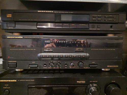 Te koop: Marantz SD315 Dubbel Cassettedeck, Audio, Tv en Foto, Cassettedecks, Dubbel, Marantz, Auto-reverse, Tiptoetsen, High speed dubbing