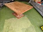 Houten tafel 110x160, Ophalen, Gebruikt, 50 tot 100 cm, 150 tot 200 cm