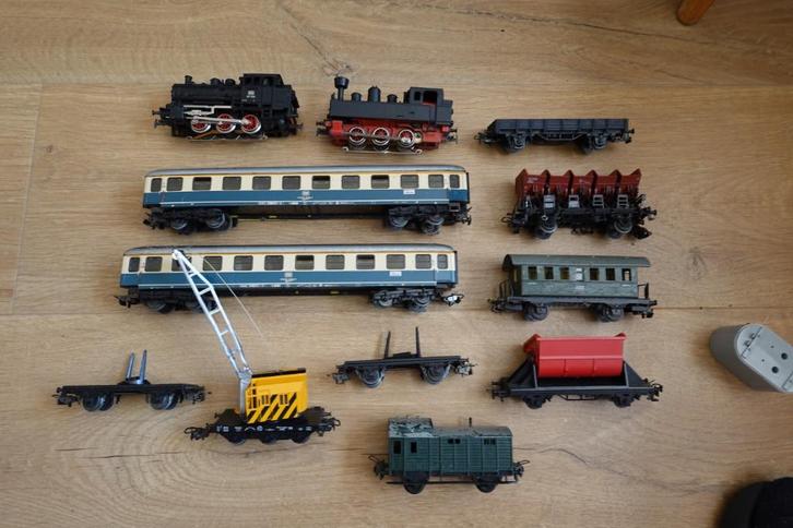 Märklin 2x stoomlocje & diverse wagons, Hobby en Vrije tijd, Modeltreinen | H0, Gebruikt, Wagon, Wisselstroom, Märklin, Ophalen of Verzenden