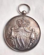 Groot model Voor Trouwen Dienst Willem III zilver W, Ophalen of Verzenden, Landmacht, Nederland, Lintje, Medaille of Wings