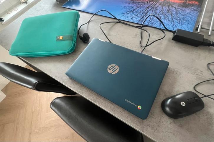 Chromebook 14” touchscreen omklapbaar, Computers en Software, Chromebooks, Zo goed als nieuw, 14 inch, 4 GB of minder, Touchscreen