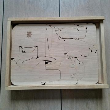 Danese Milano 16 Animali puzzel, eikenhout, design Enzo Mari beschikbaar voor biedingen