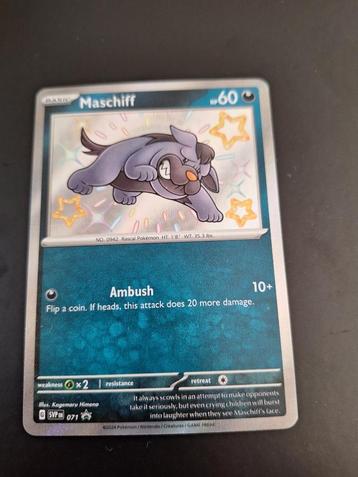 Pokemon Maschiff (SVP 071) – Promo card   beschikbaar voor biedingen
