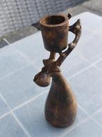 Bronzen kandelaar in de vorm van een hert, Ophalen of Verzenden, Koper of Brons