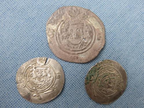 Sassanidisch – Dirhams in zilver - 4e - 6e eeuw A.D., Postzegels en Munten, Munten | Azië, Setje, Midden-Oosten, Zilver, Ophalen of Verzenden